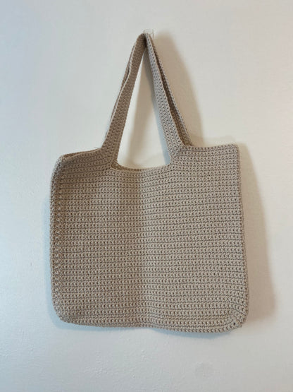 Crochet Tote Bag - Single Color